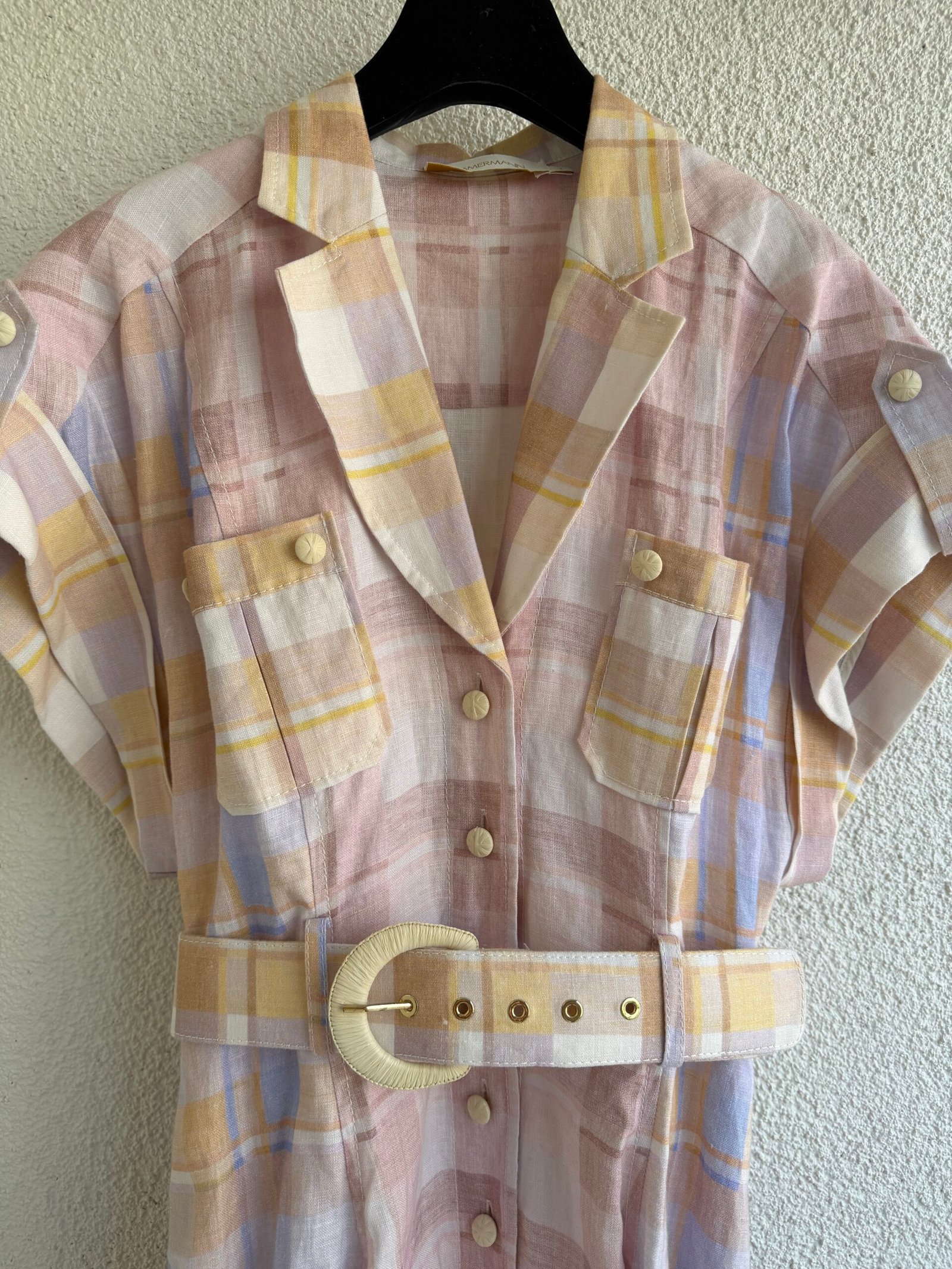 Zimmermann Linen Mini Dress - Image 3