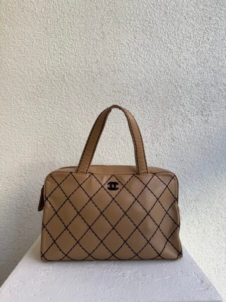 Chanel Wild Stitch Leather Tote Bag