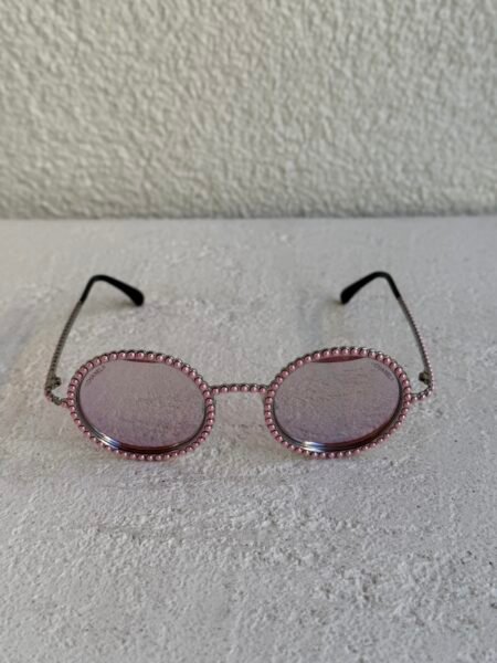 Chanel Metallic Pearl Round Sunglasses