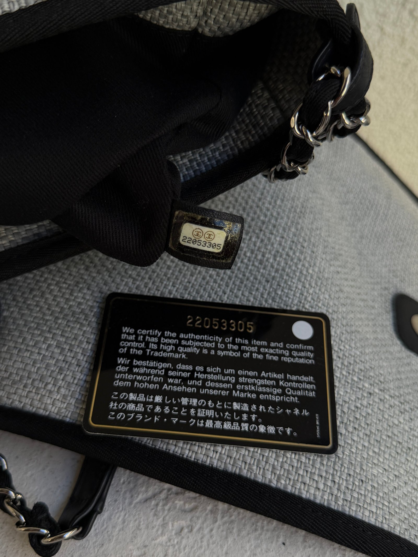 Chanel Woven Straw Raffia Small Deauville Messenger Bag - Görsel 12