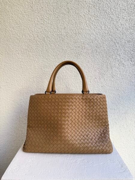 Bottega Veneta Leather Intrecciato Tote Bag