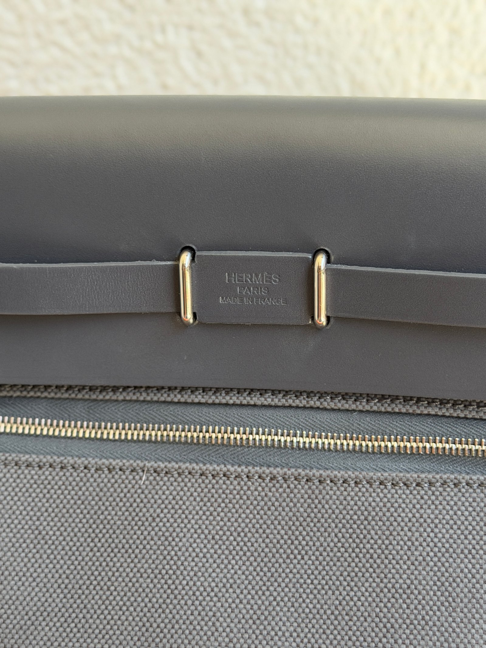 Hermes Mini Herbag Zip 20 Ardoise Vache Hunter PH Shoulder Bag - Image 10