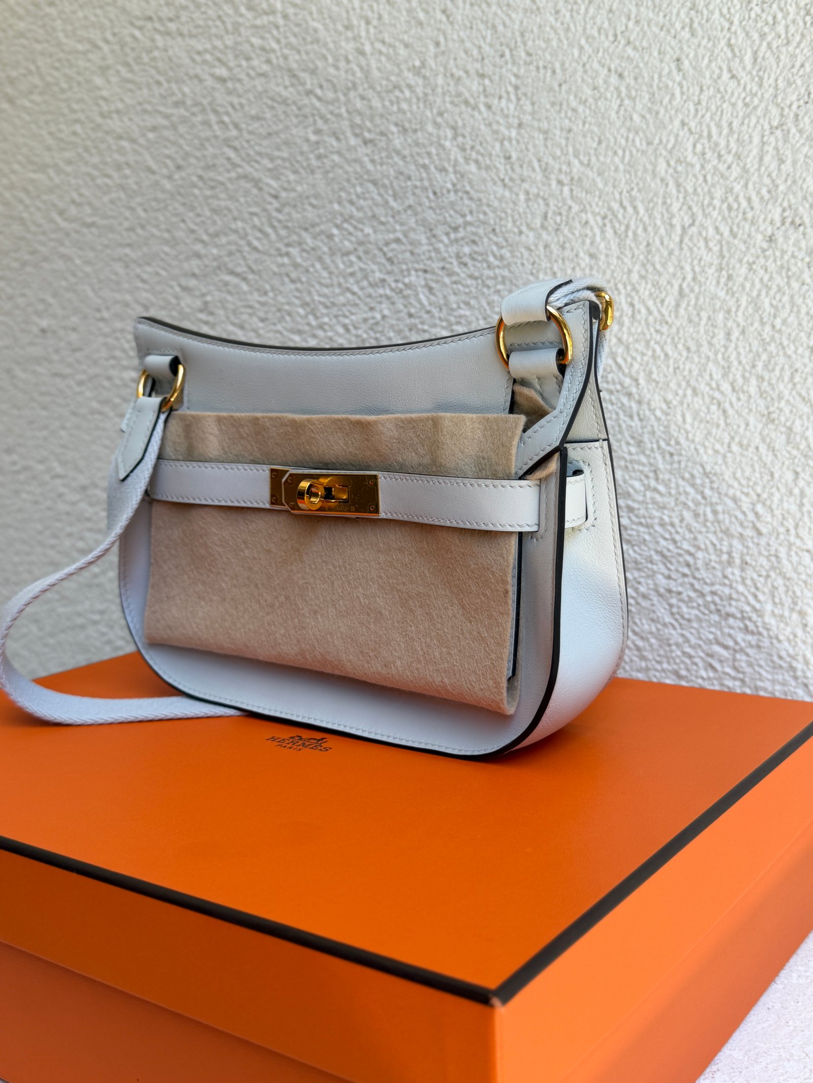 Hermes Mini Jypsiere Gris Platine GH Shoulder Bag - Image 3