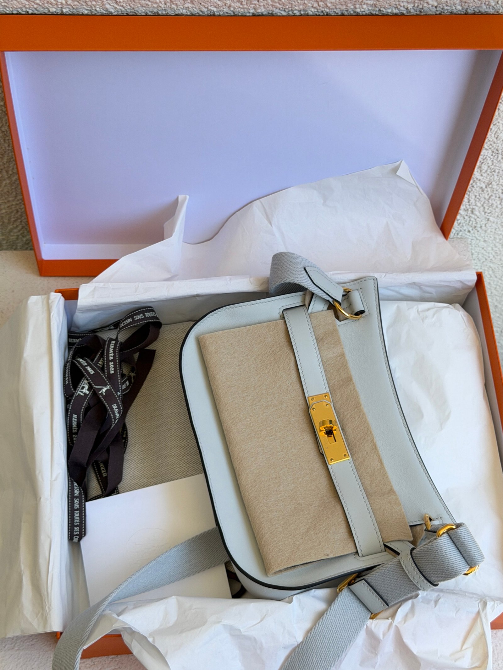Hermes Mini Jypsiere Gris Platine GH Shoulder Bag - Image 19