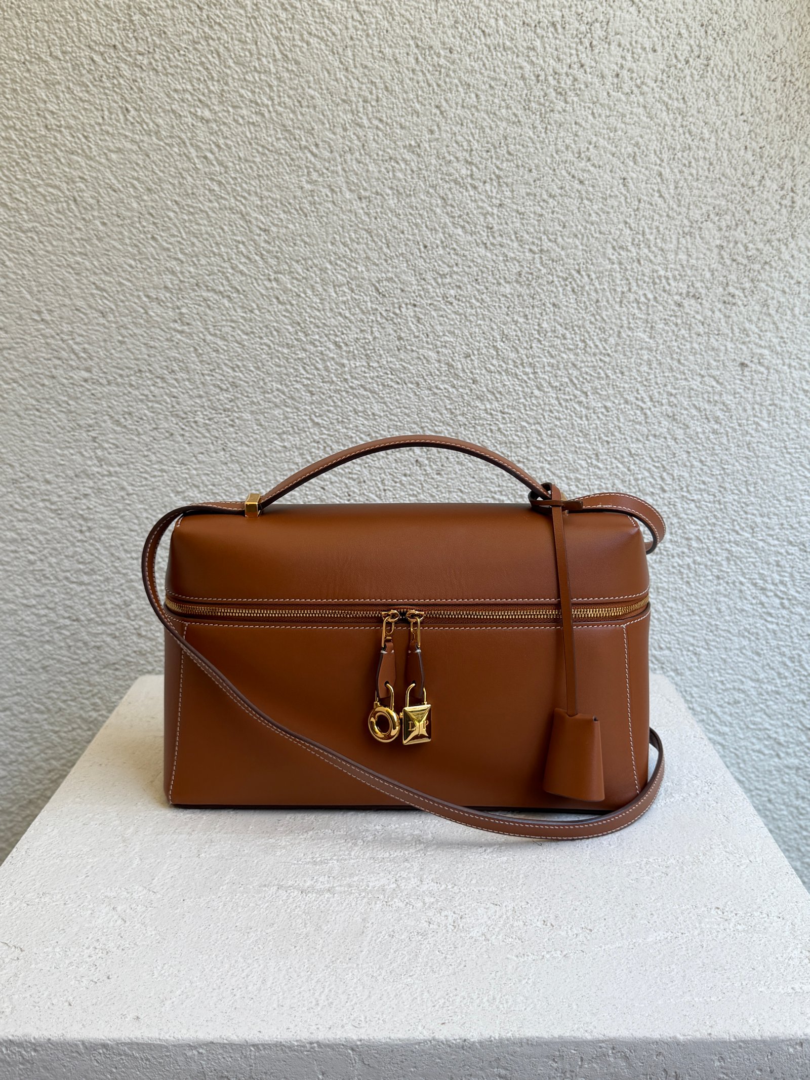 Loro Piana Extra Bag L27 Smooth Calfskin Shoulder Bag