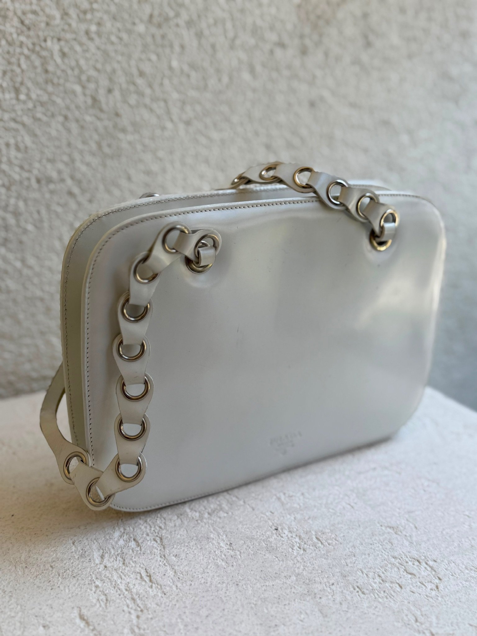 Prada Vintage Leather Shoulder Bag - Görsel 4