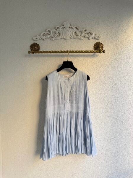 Christian Dior Plisse Flared Blouse