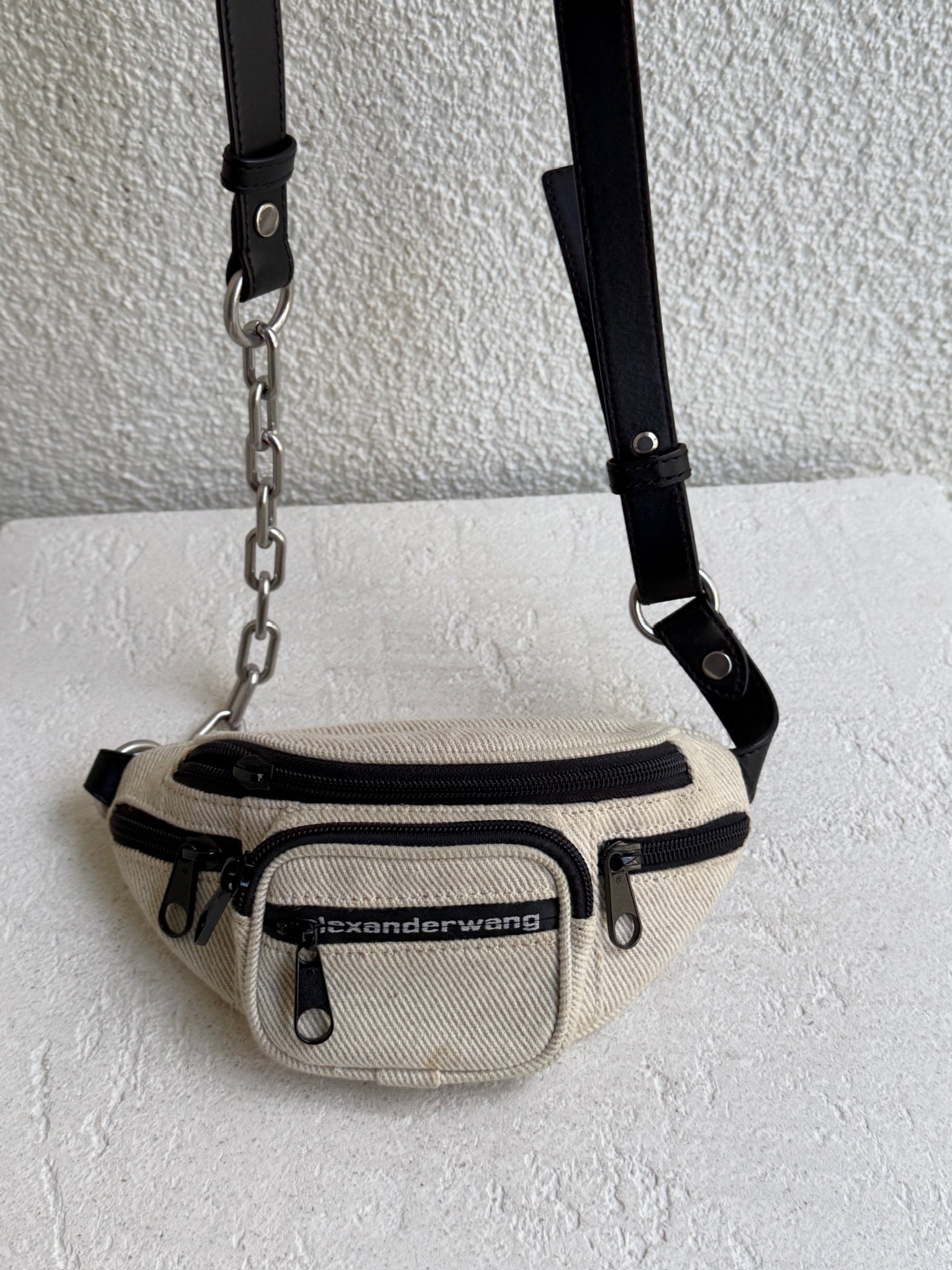 Alexander Wang Textured Canvas Mini Attica Belt Bag - Image 5