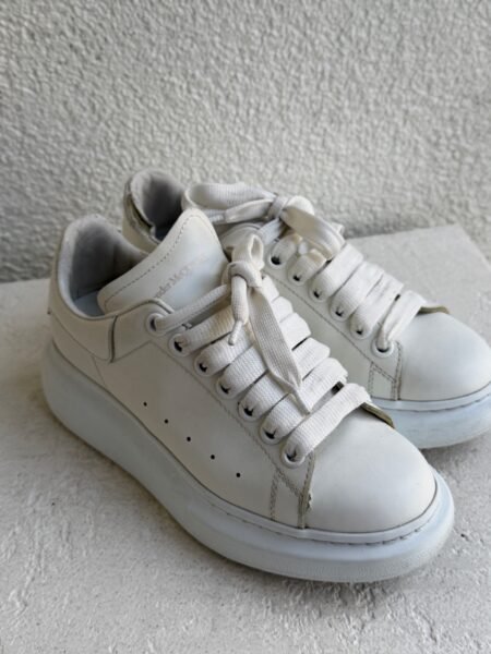 Alexander McQueen White Leather Oversized Sneaker
