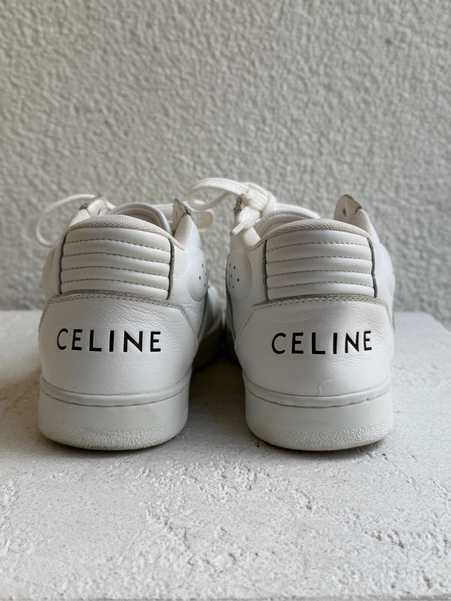 Celine CT-02 High Top Leather Sneakers - Image 6