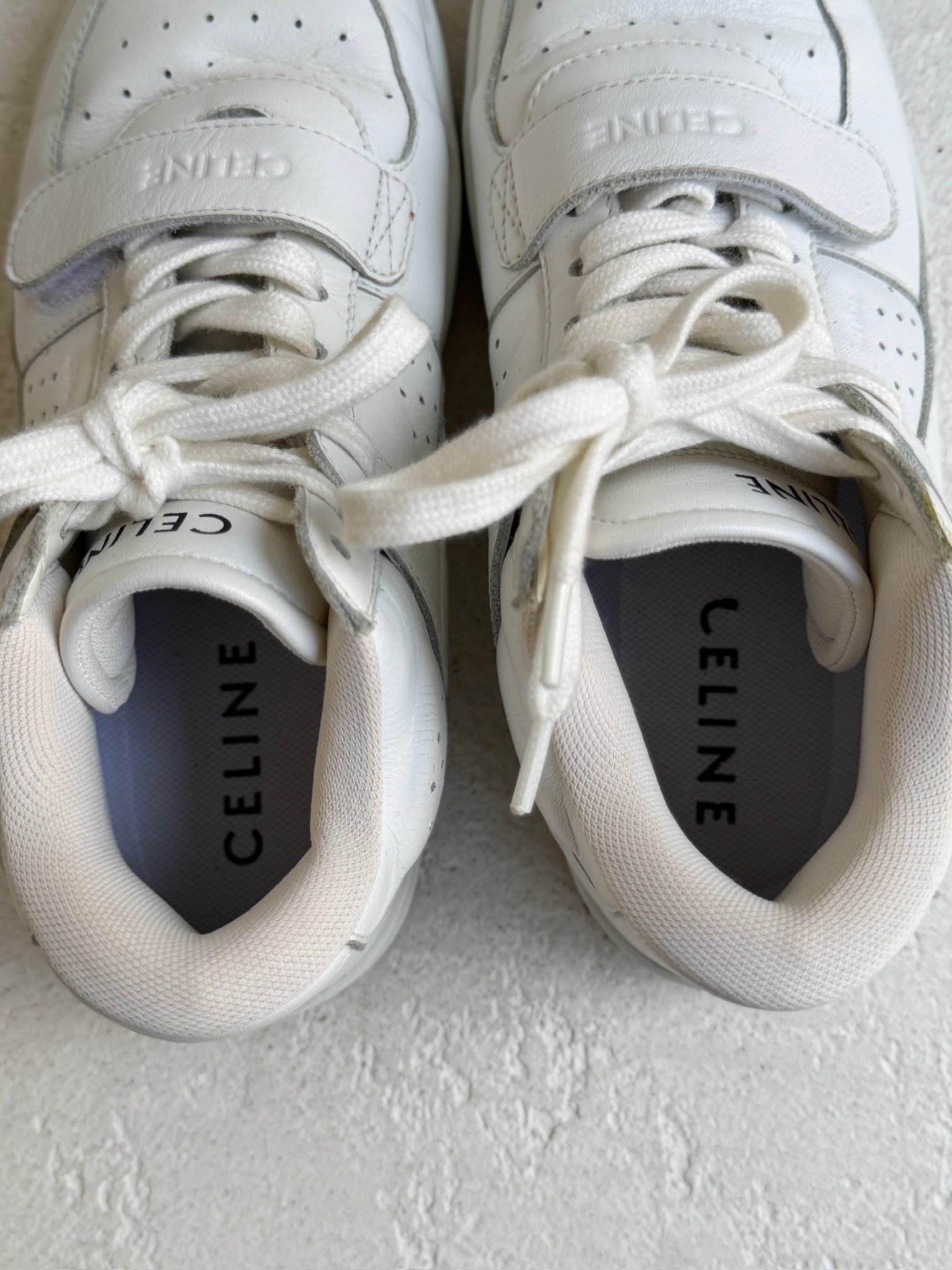 Celine CT-02 High Top Leather Sneakers - Image 7