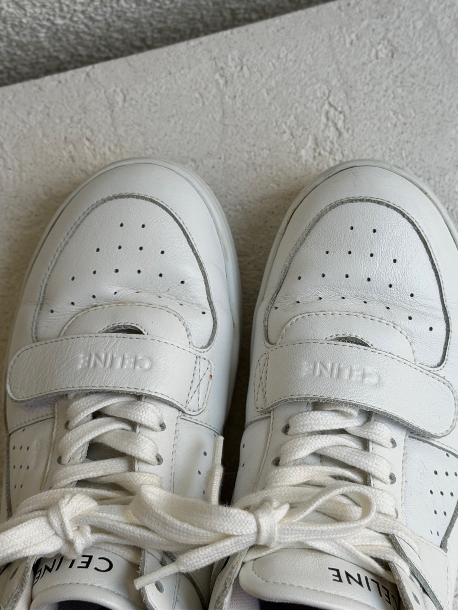 Celine CT-02 High Top Leather Sneakers - Image 9
