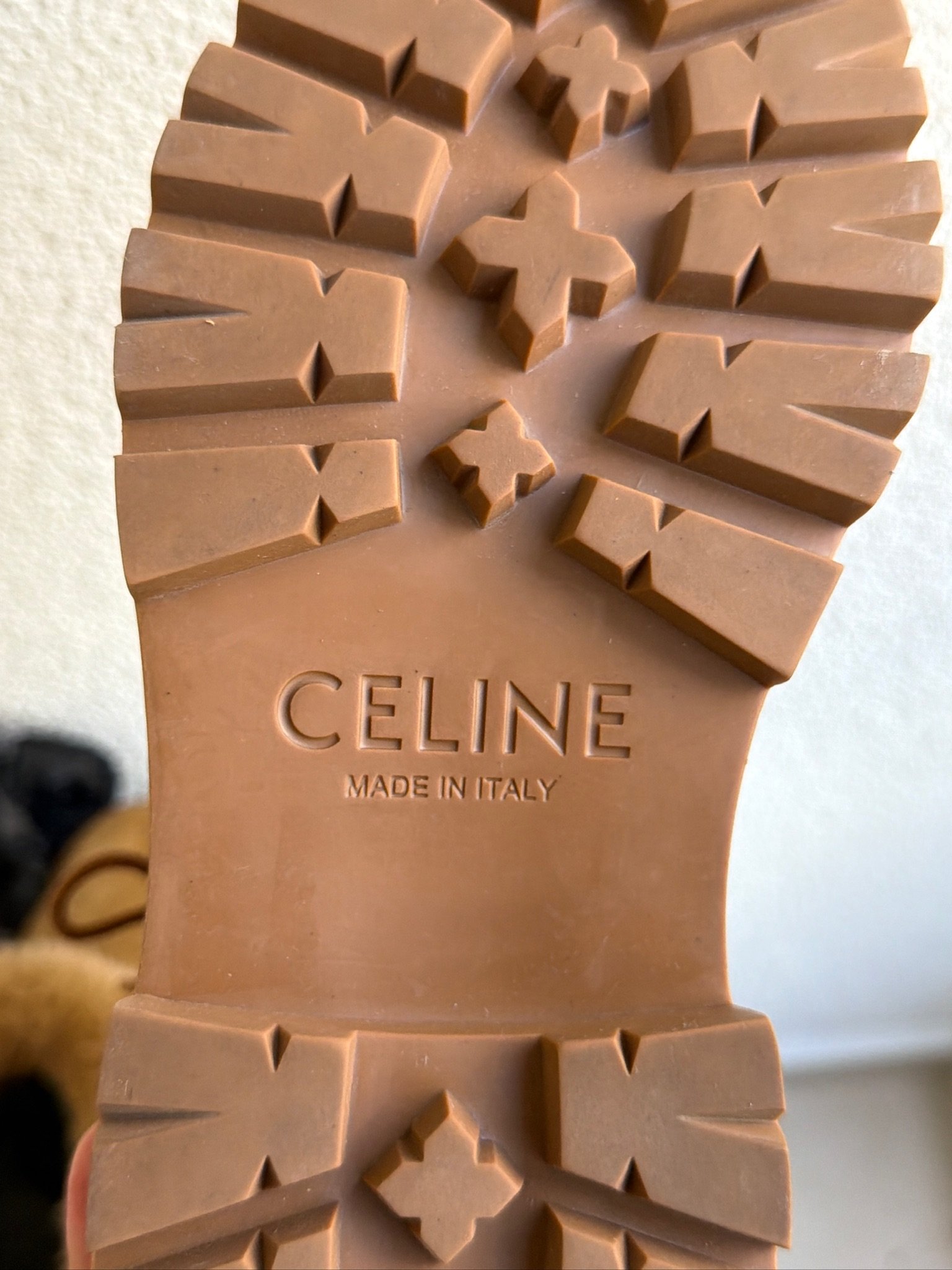 Celine Suede and Shearling Cropped Triomphe Tassels Boots - Image 13