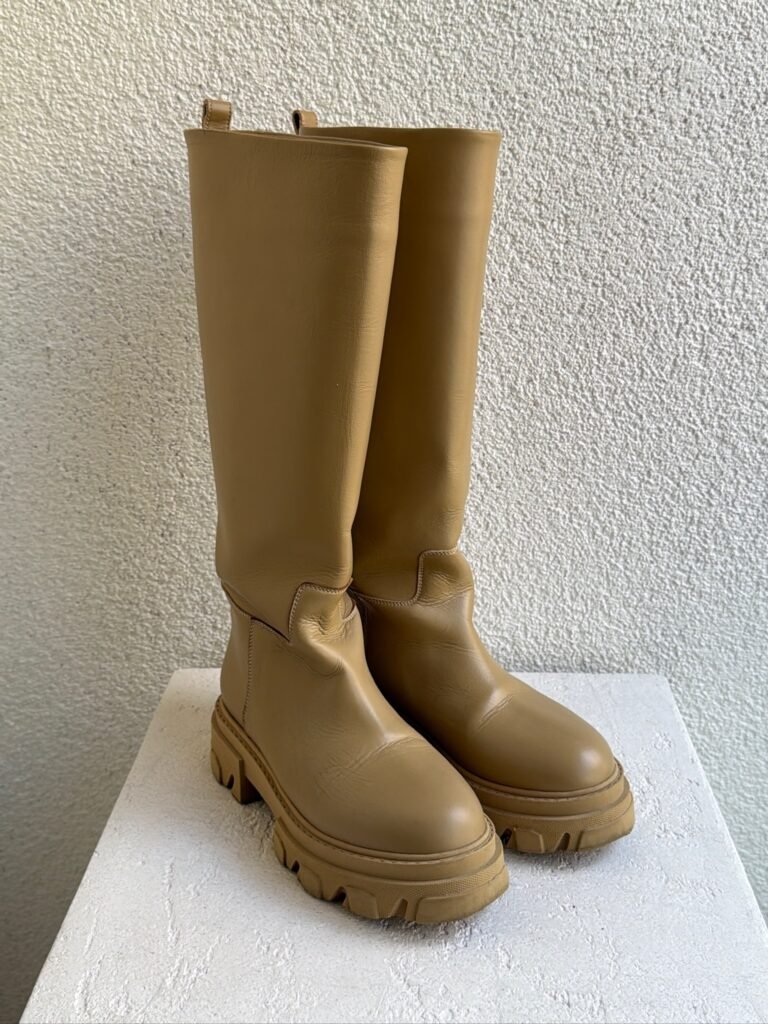 Gia x Pernille Teisbaek Leather Rain Boots