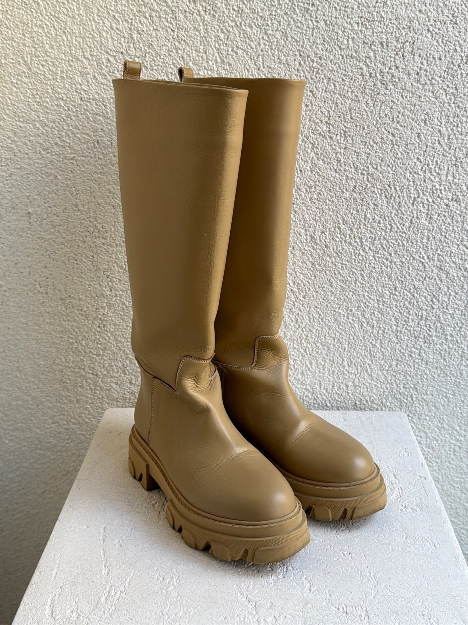 Gia x Pernille Teisbaek Leather Rain Boots