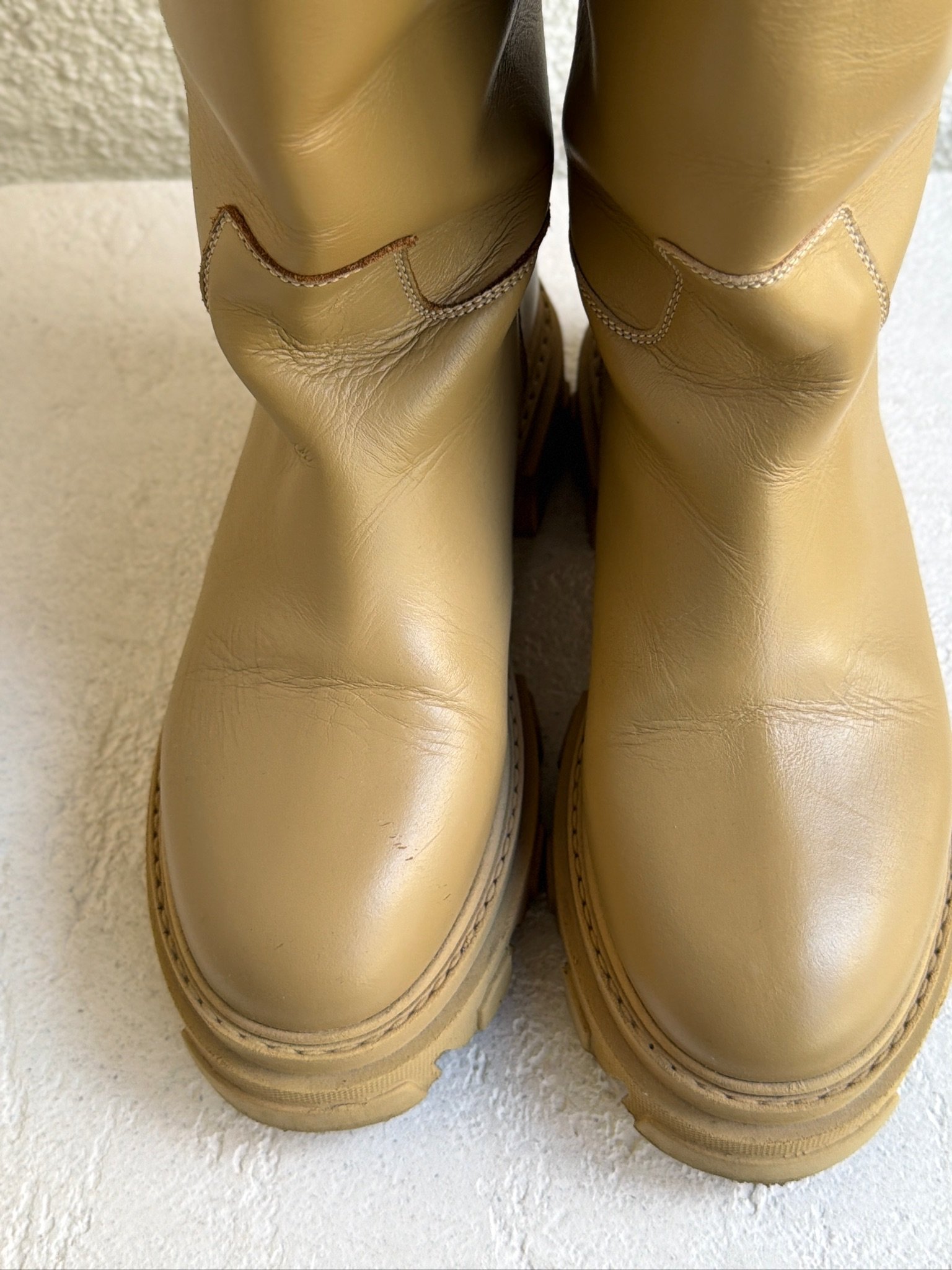 Gia x Pernille Teisbaek Leather Rain Boots - Image 5