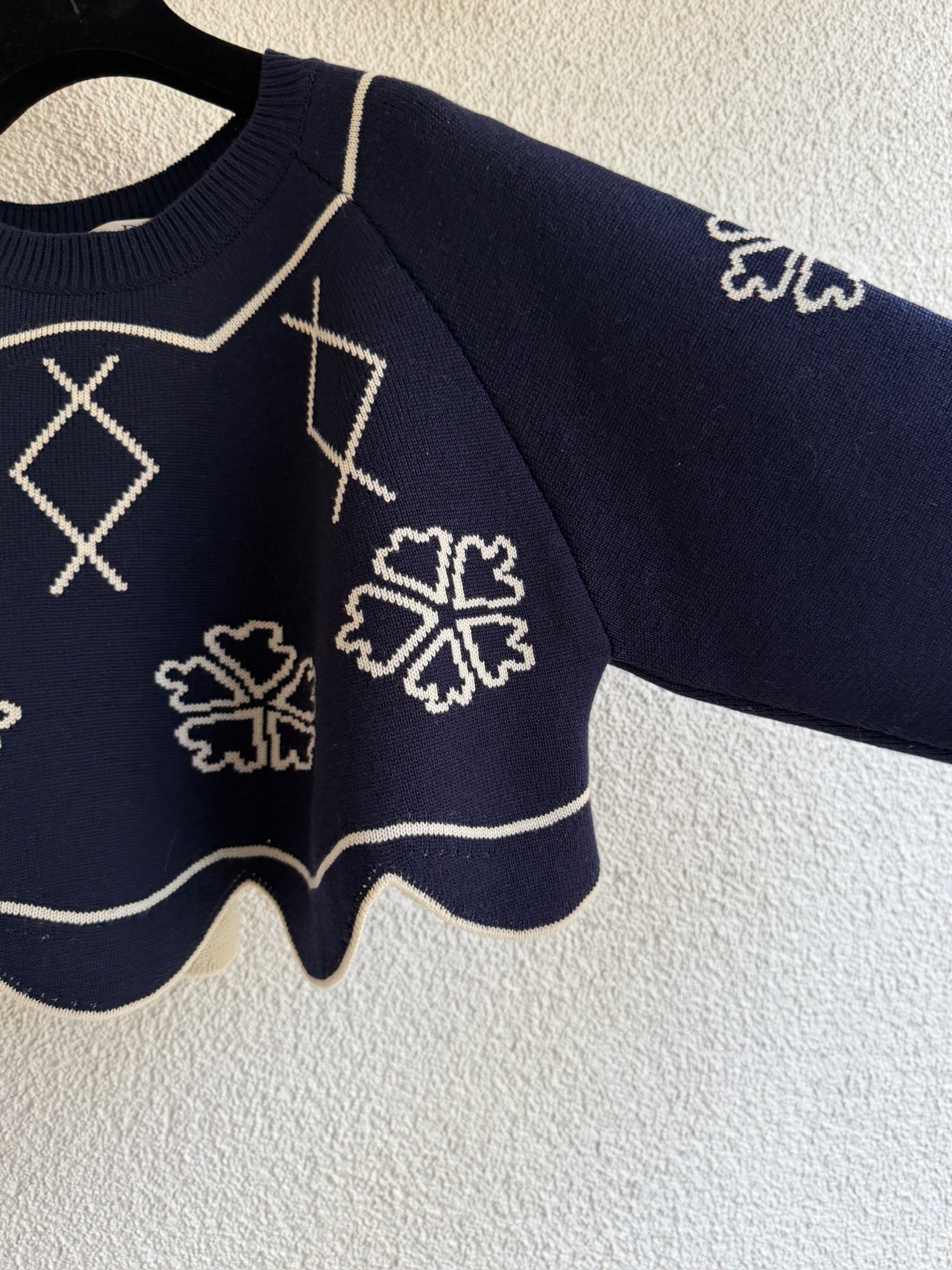 Christian Dior Graphic Printed Wool Sweater - Image 4
