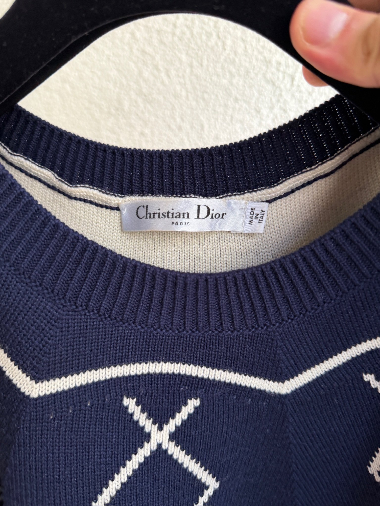Christian Dior Graphic Printed Wool Sweater - Image 6