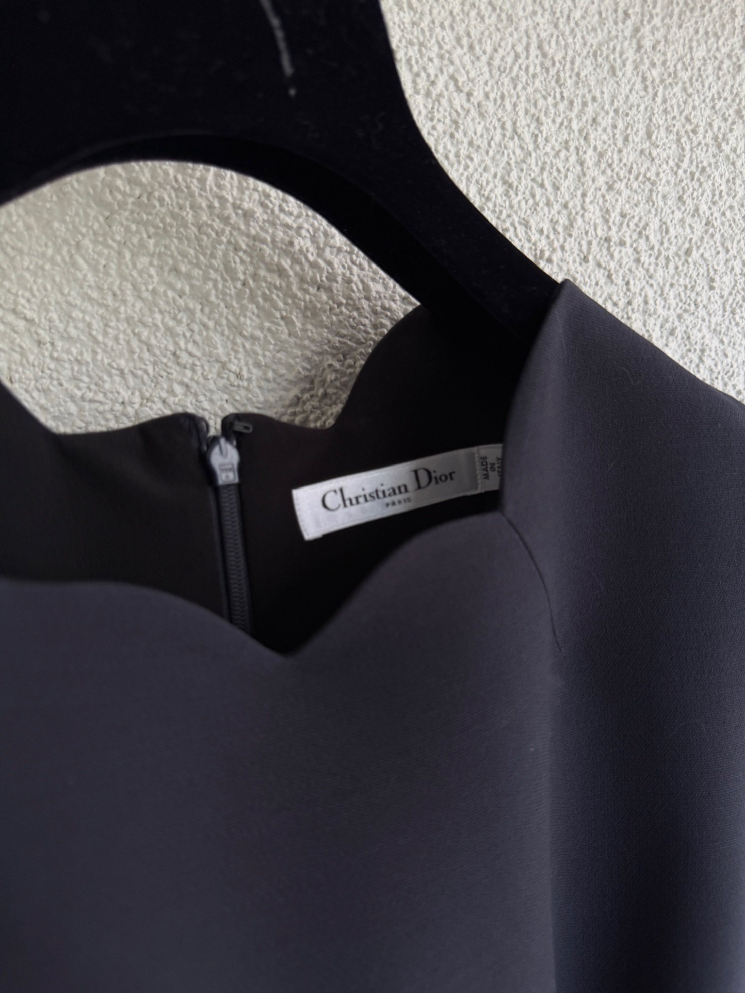 Christian Dior Scallop Navy Wool Blouse - Image 7