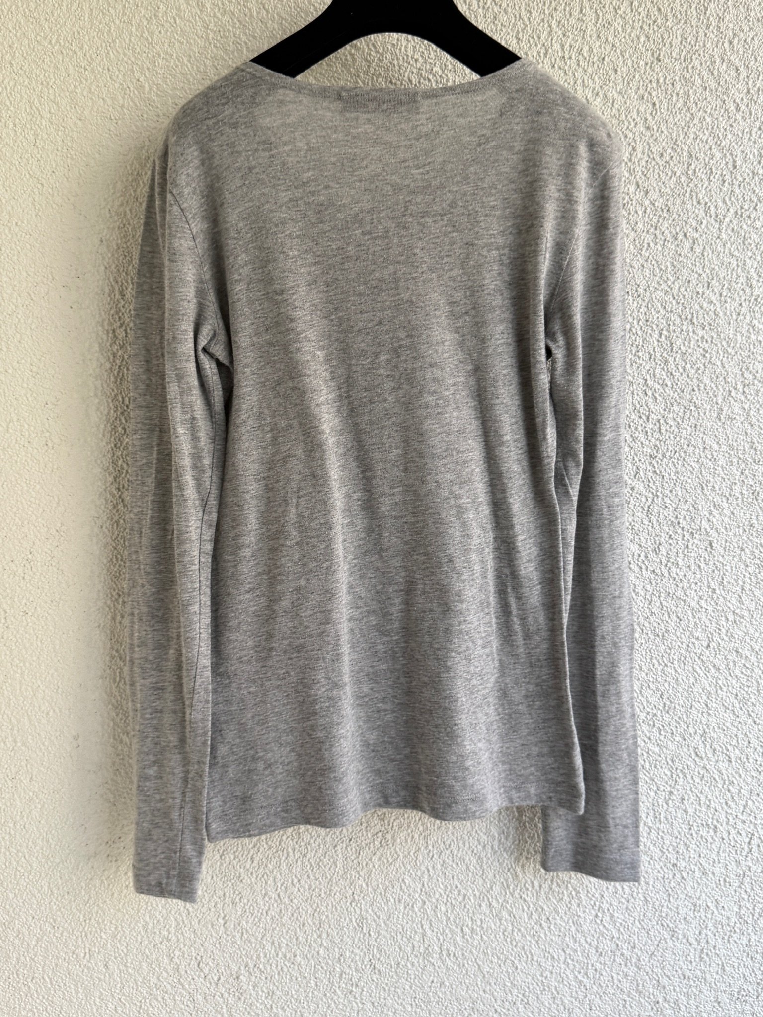 Pierre Balmain Silver Button Front Long Sleeve T-shirt - Image 10