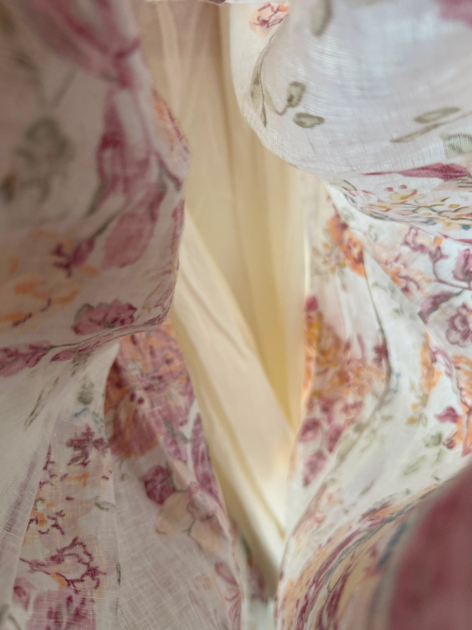Zimmermann Pattie Asymetric Floral Print Midi Dress