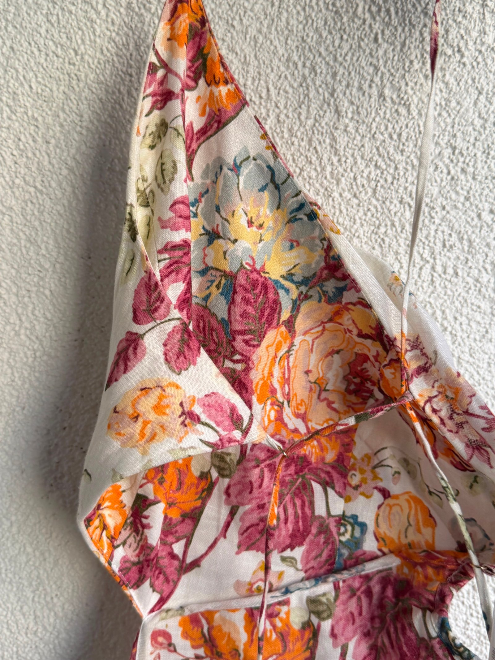 Zimmermann Pattie Asymetric Floral Print Midi Dress