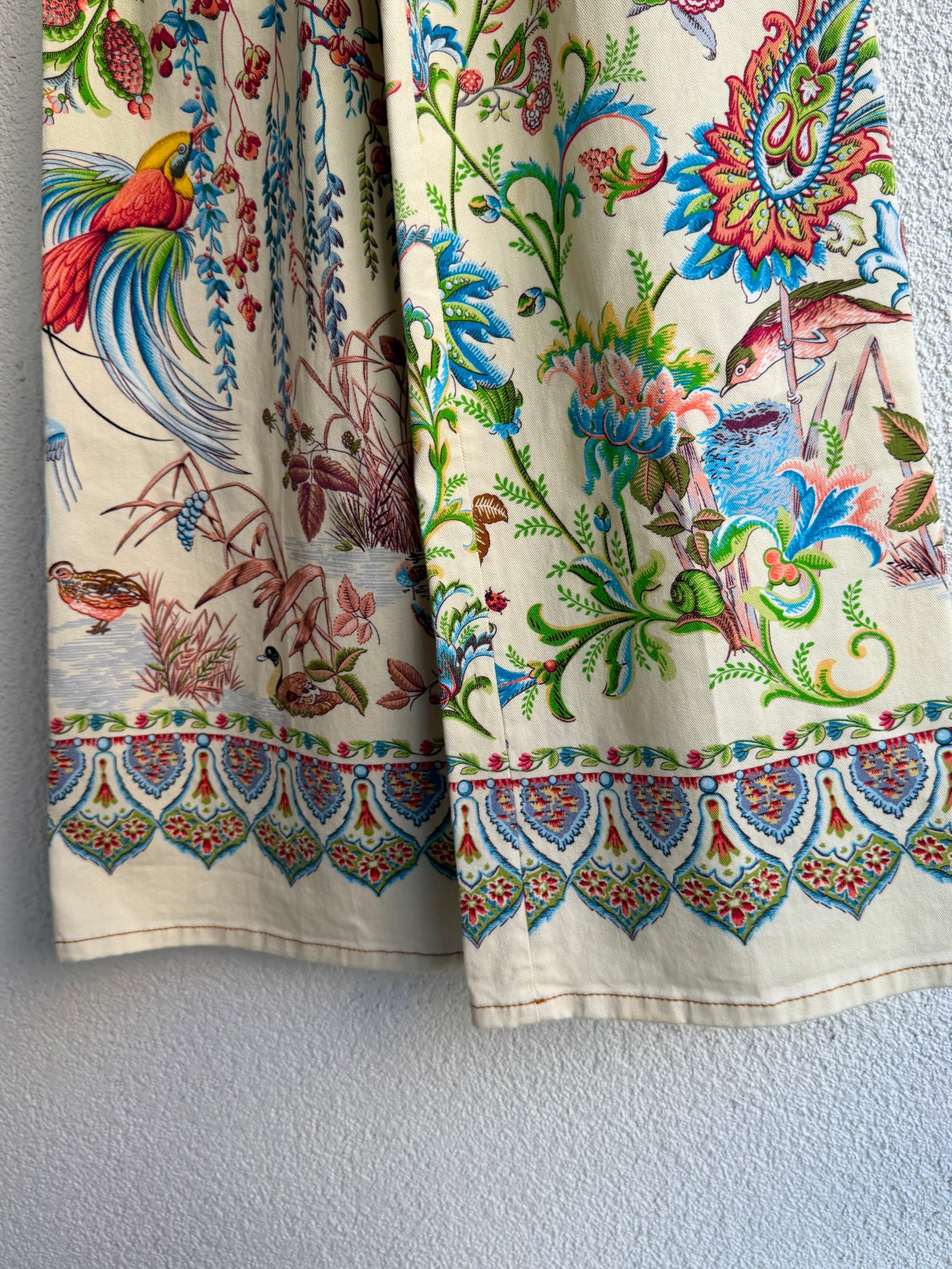Etro Bow-Tie Botanical Wide-Leg Jeans