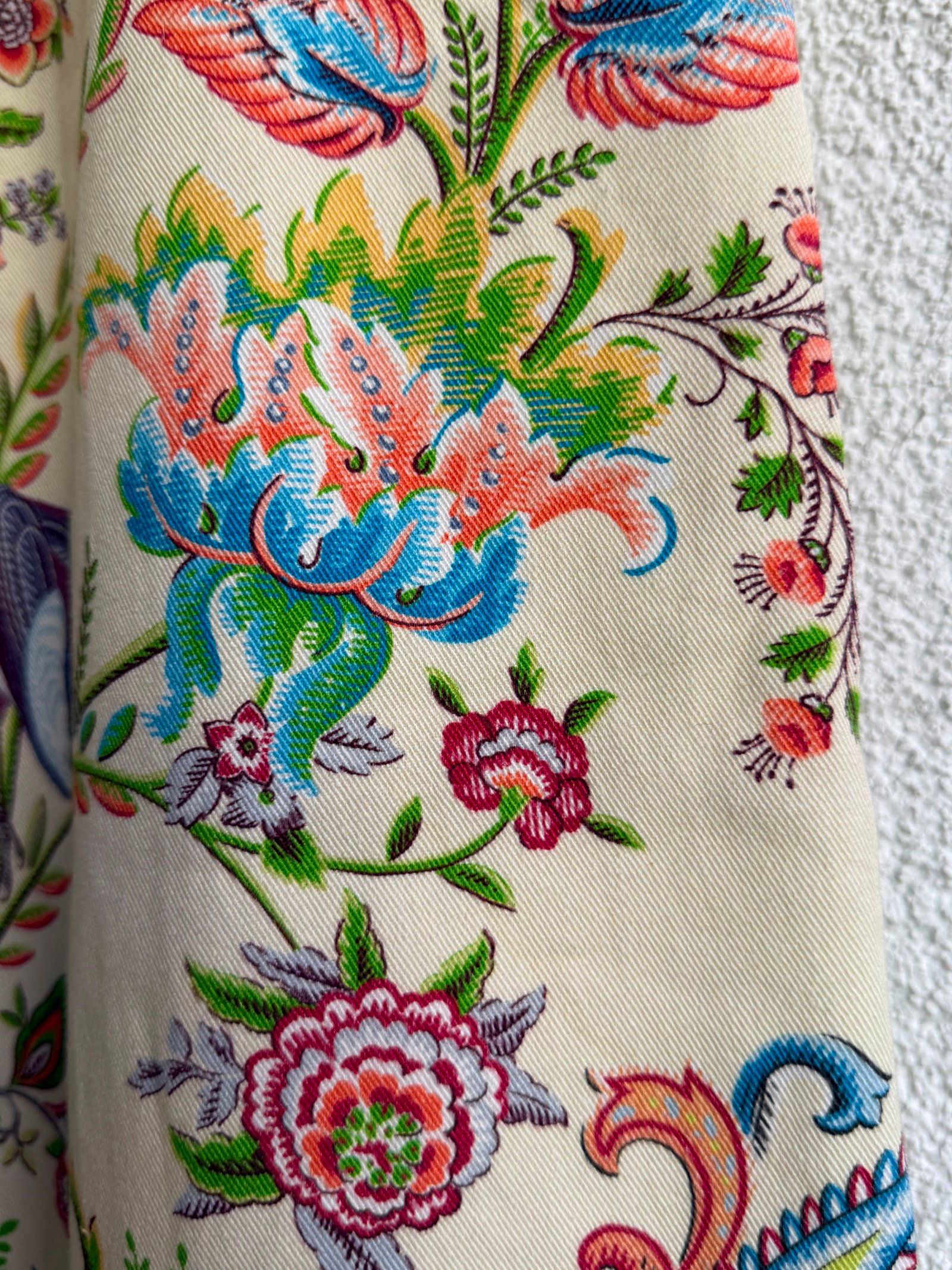 Etro Bow-Tie Botanical Wide-Leg Jeans