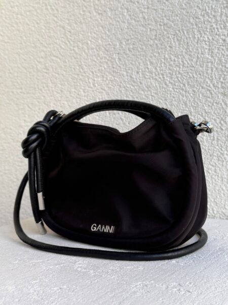 Ganni Knot Black Mini Bag