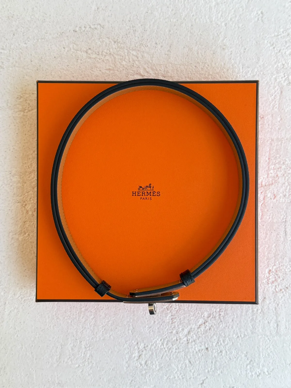 Hermes Siyah Epsom Kelly 18 Kemer