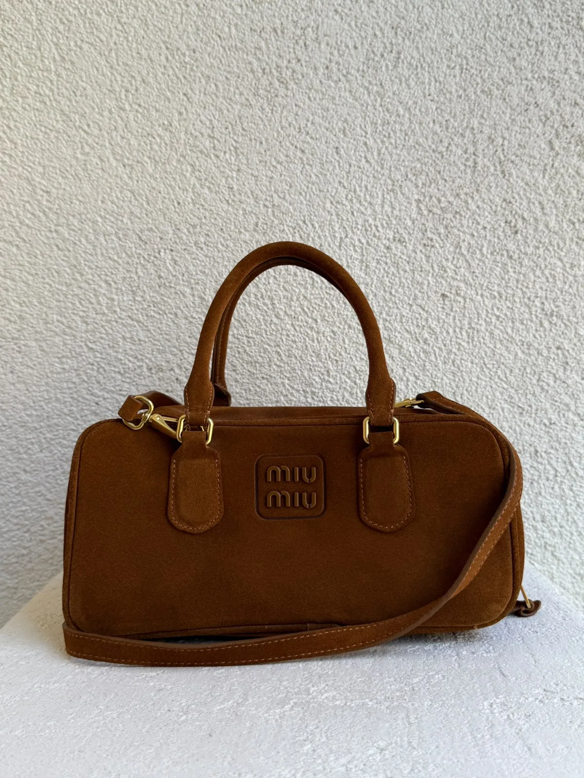 Miu Miu Arcadie Süet Tote Çanta
