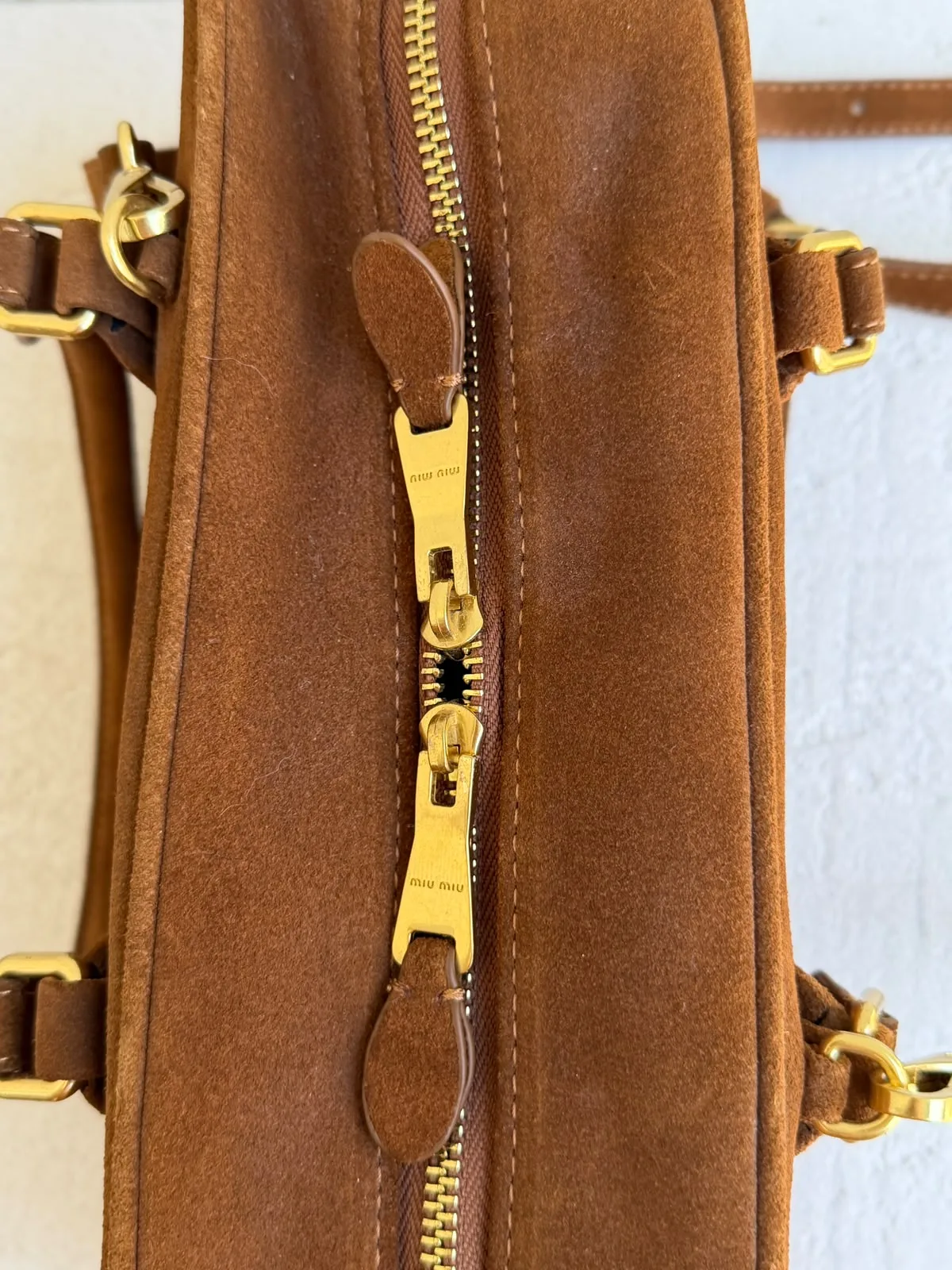 Miu Miu Arcadie Süet Tote Çanta