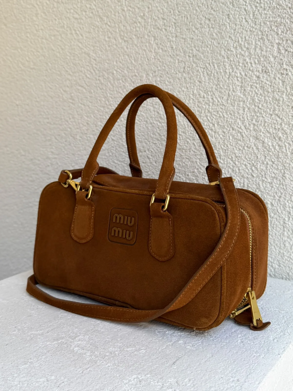 Miu Miu Arcadie Süet Tote Çanta