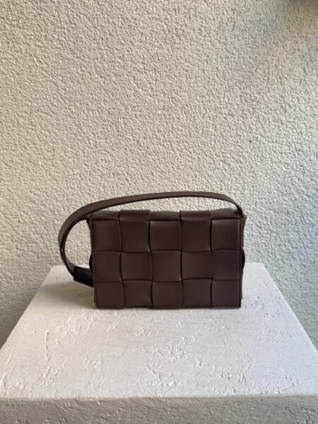 Bottega Veneta Intrecciato Leather Burgundy Cassette Bag