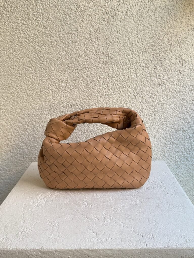 Bottega Veneta Nappa Intrecciato Beige Mini Jodie Bag