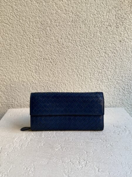 Bottega Veneta Vintage Intrecciato Flap Long Wallet