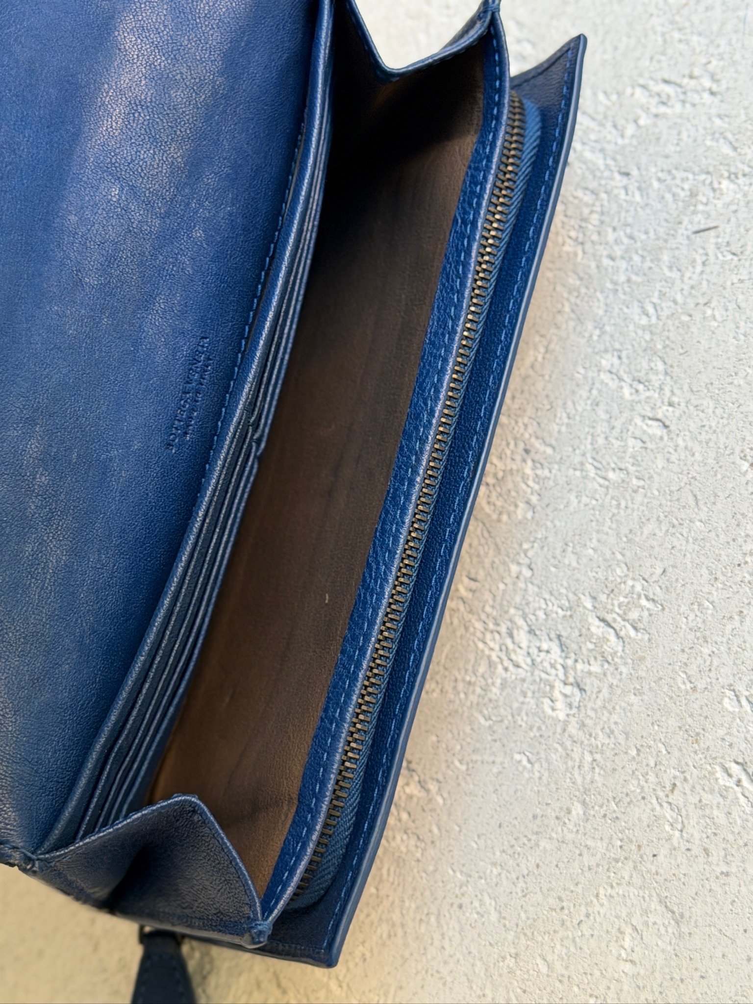 Bottega Veneta Vintage Intrecciato Flap Long Wallet - Image 2