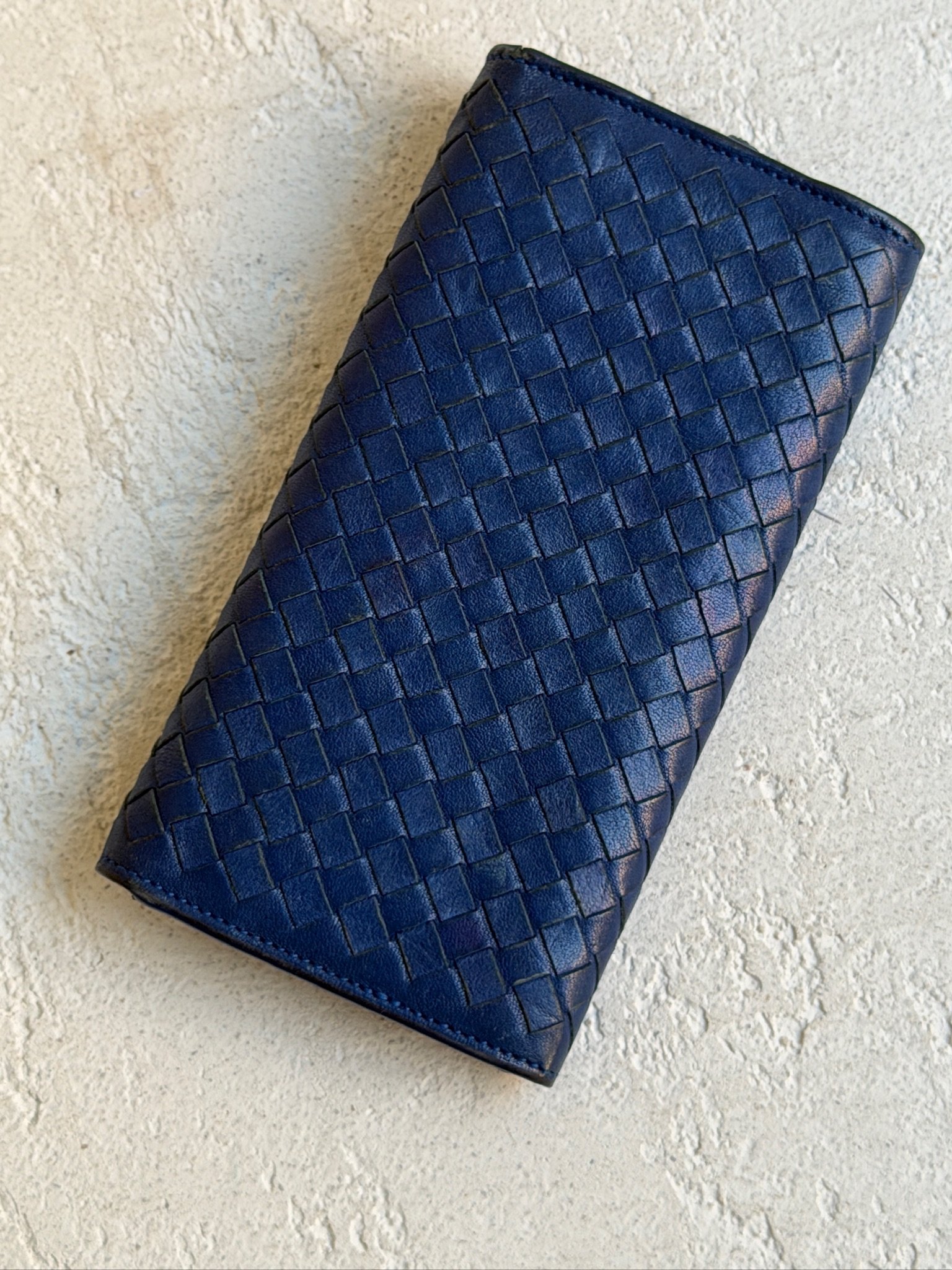 Bottega Veneta Vintage Intrecciato Flap Long Wallet