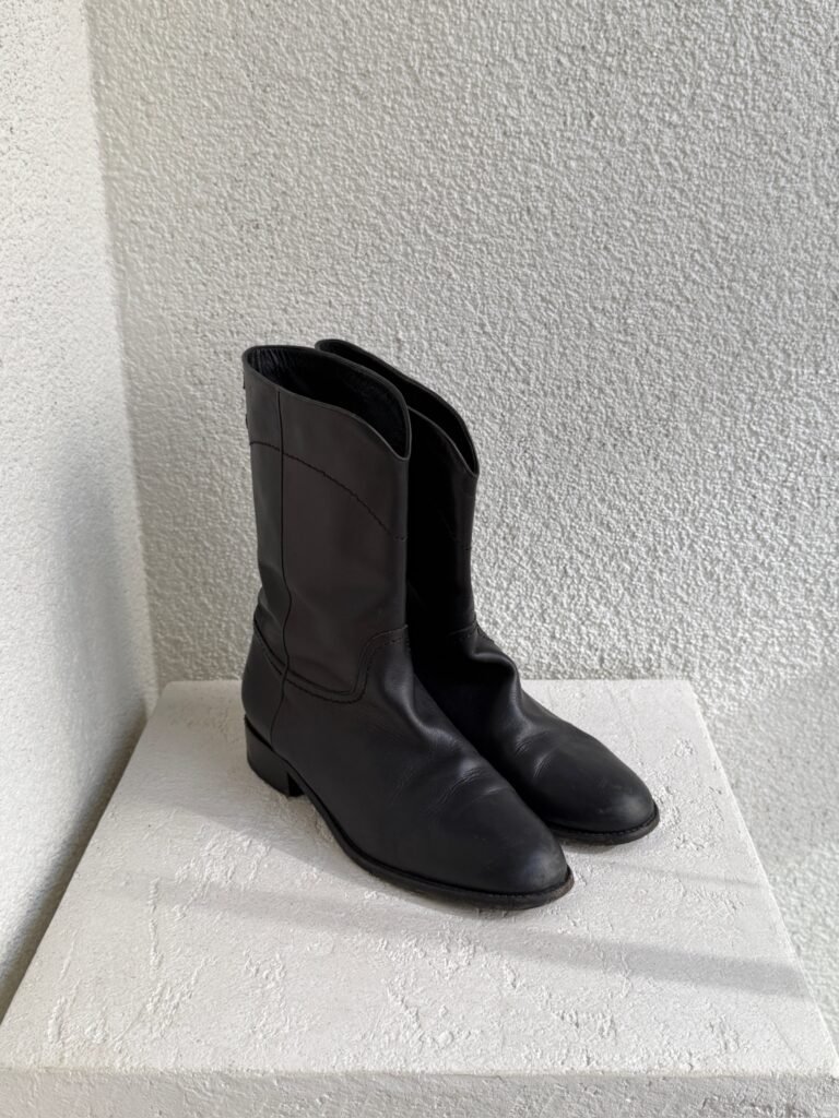 Chanel CC Logo Vintage Leather Boot