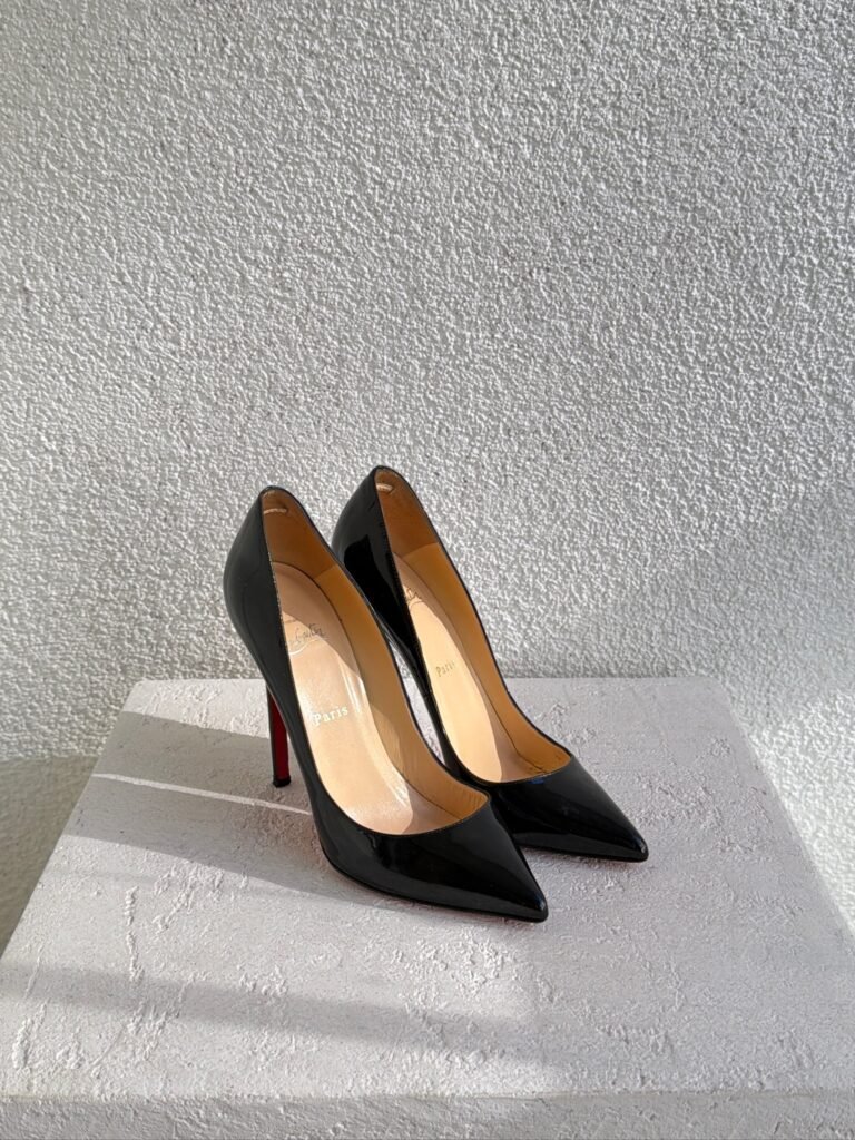 Christian Louboutin So Kate 120 Black Patent Leather Pumps