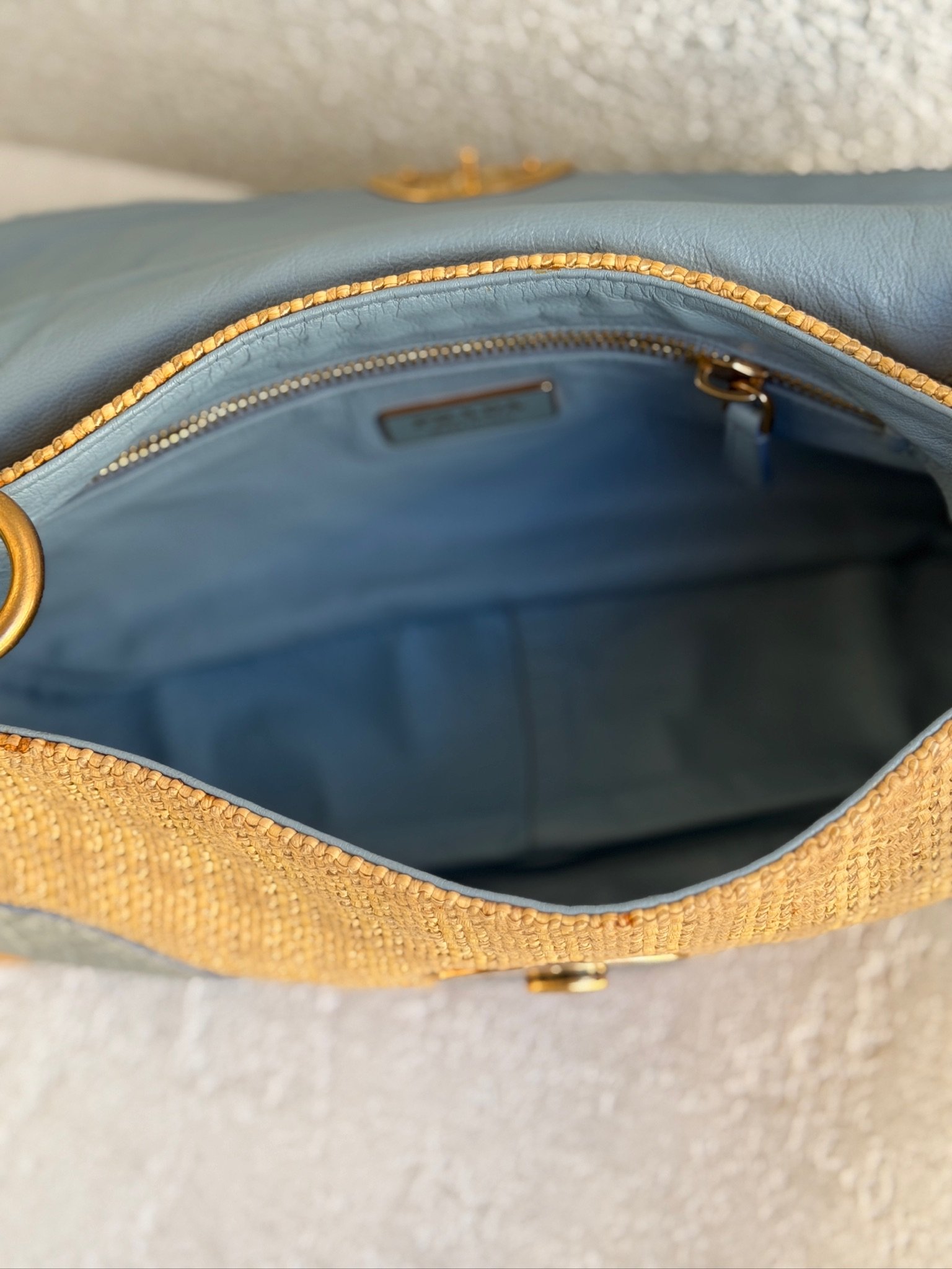 Prada Raffia Basket 2-Way Shoulder Bag - Image 21