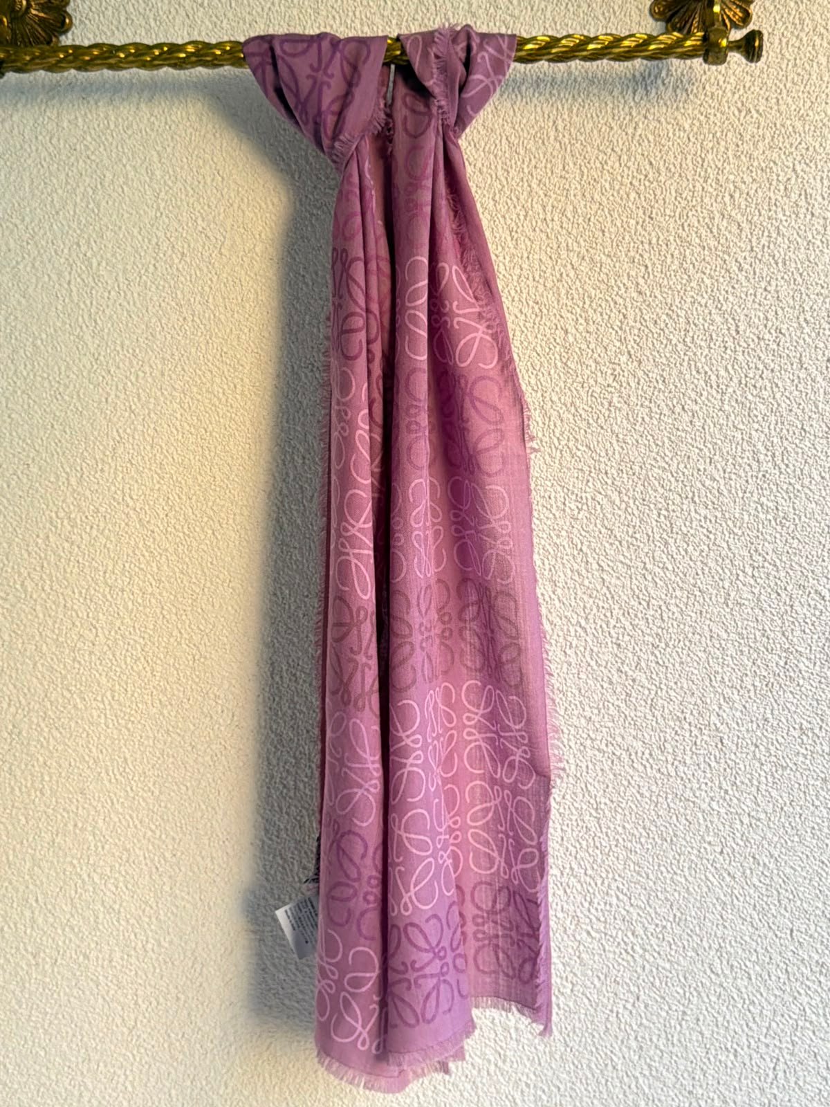 Loewe Logo Printed Wool Scarf - Image 6