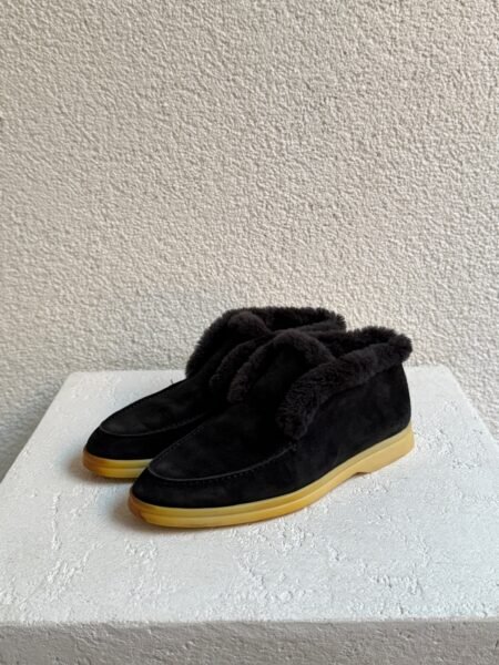 Loro piana summer walk high fur trim loafe