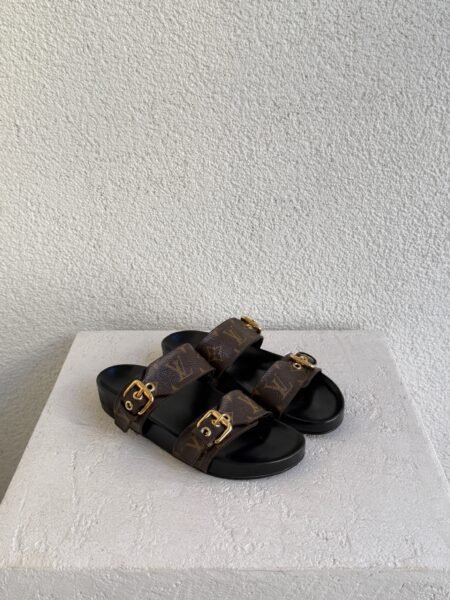 Louis Vuitton LV Monogram Bom Dia Leather Flat