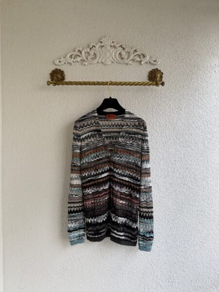 Missoni Zigzag Pattern Button Front Cardigan