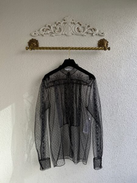Christian Dior Floral Transparent Blouse