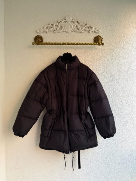 Prada Black Belted Puffer Jacket